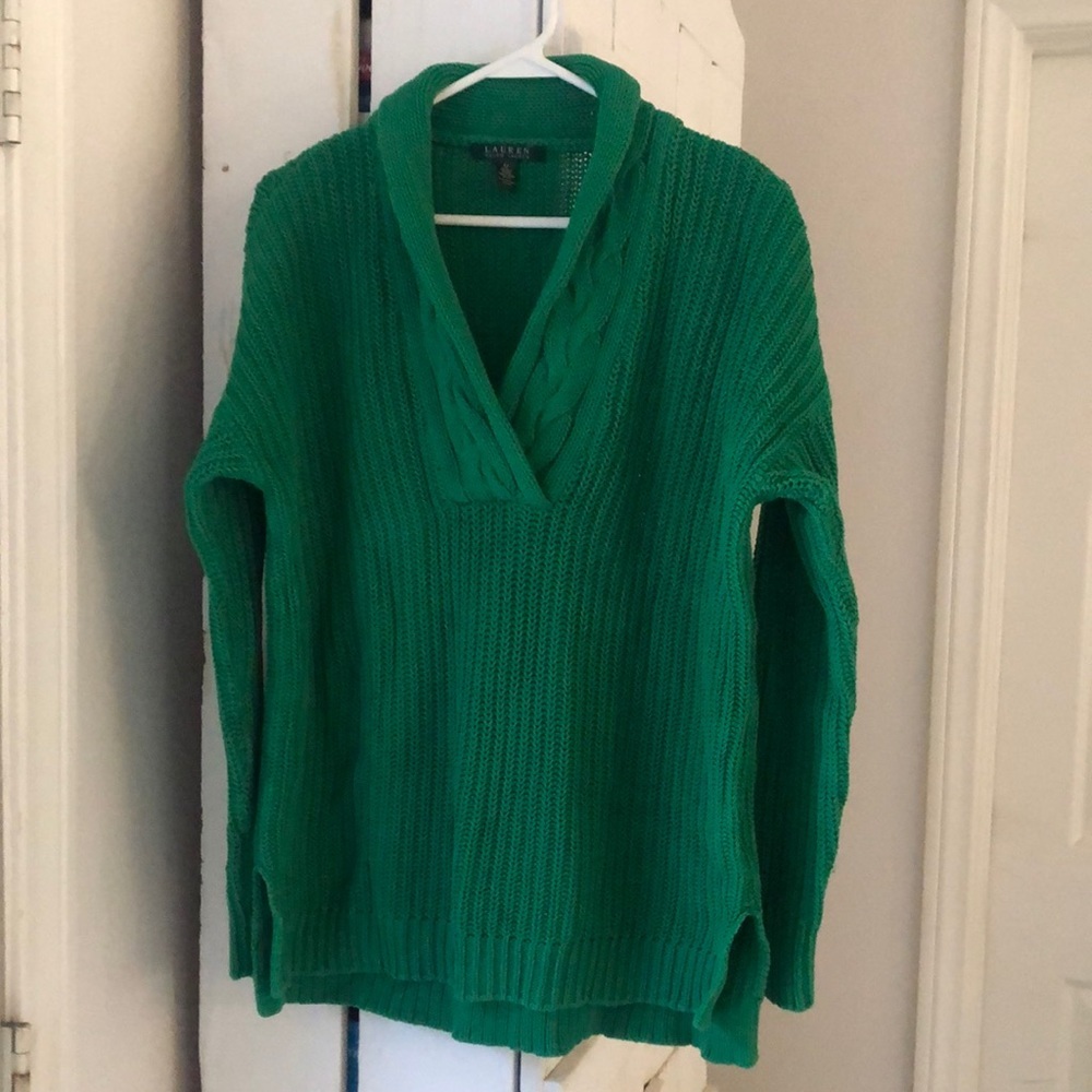 Calvin Klein green pull over sweater
